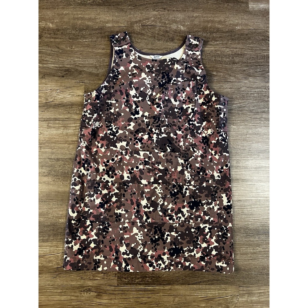 Duluth Trading Co Apron Dress Womens Large Purple Fleck Camo Flex Fire Hose A22